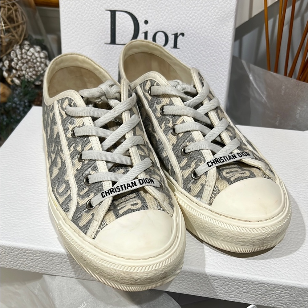 Christian Dior Walk'n'Dior Sneaker
Stone Gray Dior Oblique Embroidered Cotton